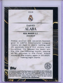 2021-22 Topps Chrome UEFA CL David Alaba Chasing Glory