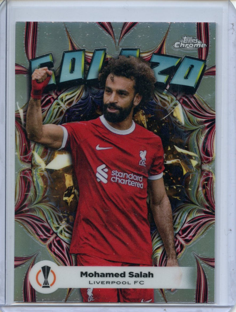 2023-24 Topps Chrome UEFA Mohamed Salah Golazo