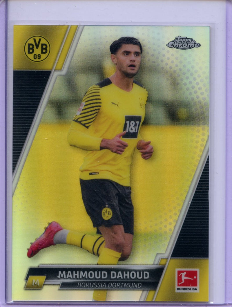 2021-22 Topps Chrome Bundesliga Soccer Mahmoud Dahoud Refractor