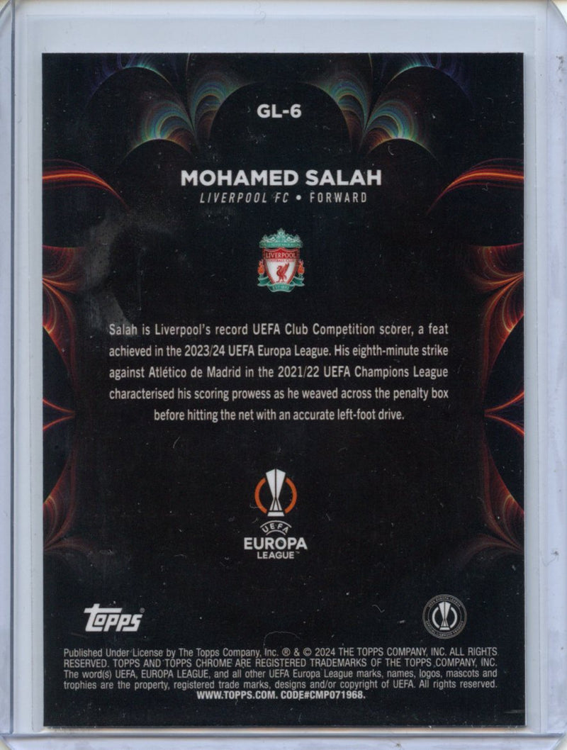 2023-24 Topps Chrome UEFA Mohamed Salah Golazo