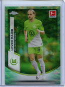 2023-24 Topps Chrome Bundesliga Lovro Majer Aqua Bubble Wave 189/275