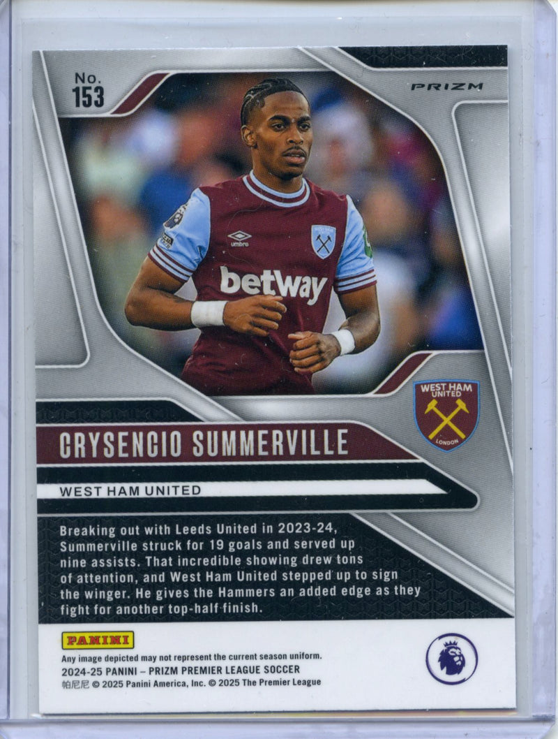 2024-25 Panini Prizm Premier League Crysencio Summerville Silver