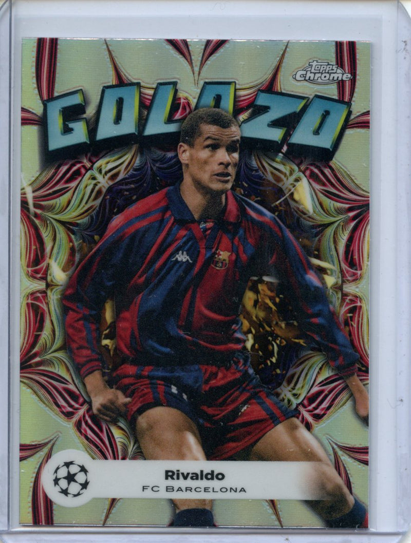 2023-24 Topps Chrome UEFA Rivaldo Golazo
