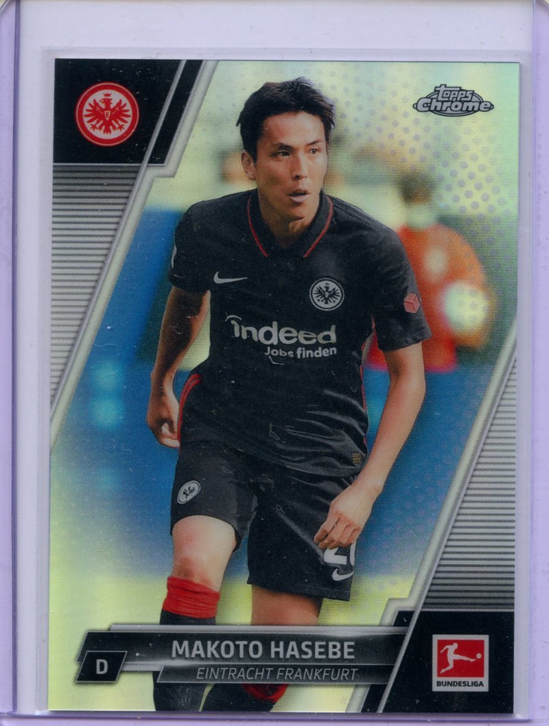 2021-22 Topps Chrome Bundesliga Soccer Makoto Hasebe Refractor