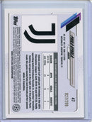 2020-21 Topps Chrome UEFA CL Paulo Dybala Yellow Mini-Diamond Refractor 27/299