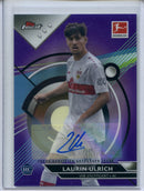 2022-23 Topps Finest Bundesliga Laurin Ulrich Autograph Purple 64/99