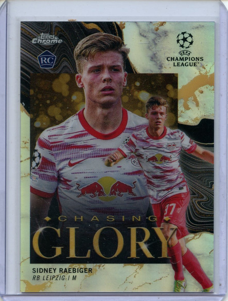 2021-22 Topps Chrome UEFA CL Sidney Raebiger Chasing Glory