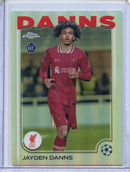 2024-25 Topps Chrome UEFA Club Comps Jayden Danns Refractor