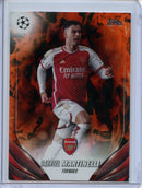 2023-24 Topps UEFA CC Gabriel Martinelli Inferno Foil
