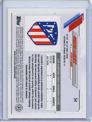 2020-21 Topps Chrome UEFA CL Marcos Llorente Purple Carbon Fiber Refractor