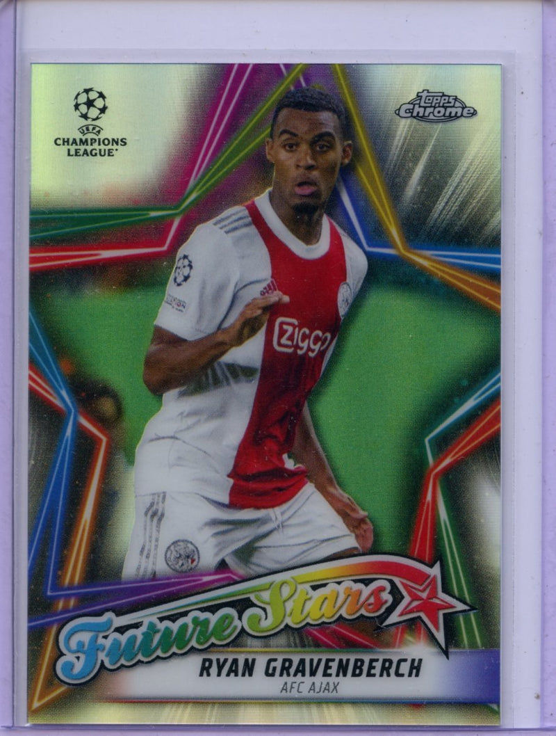 2021-22 Topps Chrome UEFA CL Ryan Gravenberch Future Stars