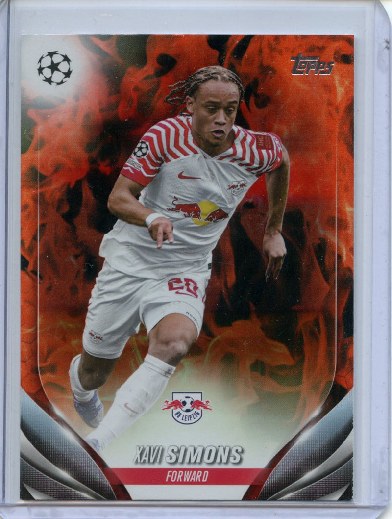 2023-24 Topps UEFA CC Xavi Simons Inferno Foil