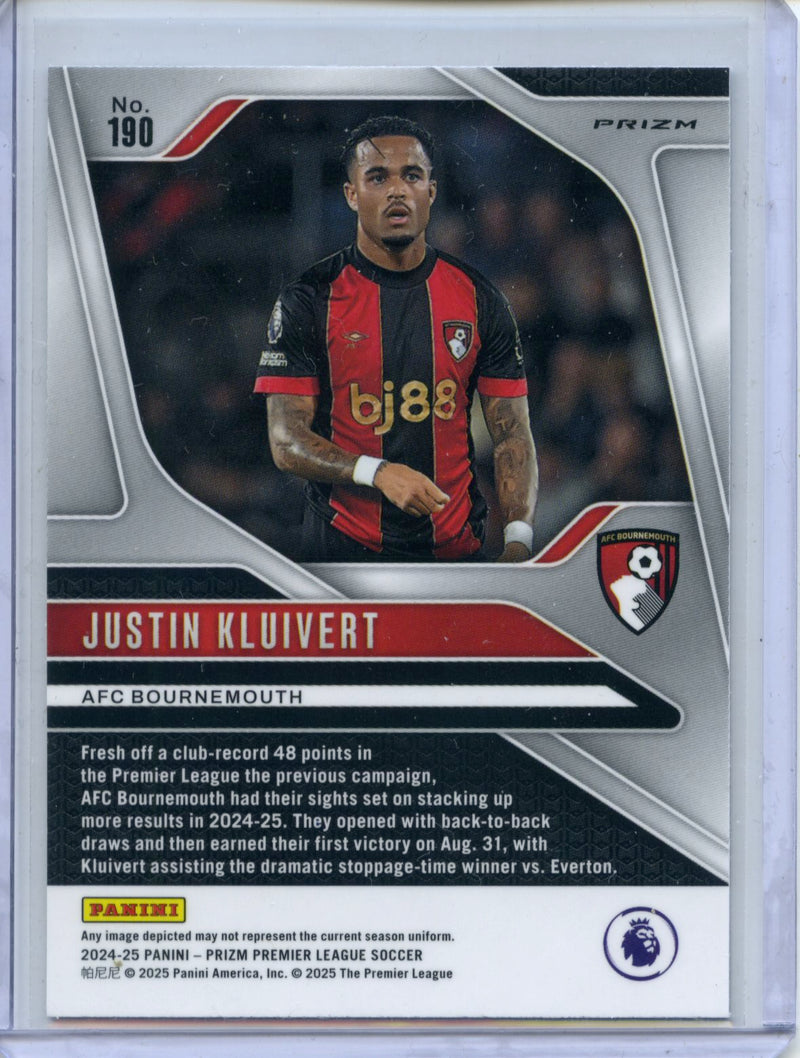 2024-25 Panini Prizm Premier League Justin Kluivert Silver