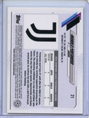 2020-21 Topps Chrome UEFA CL Manolo Portanova Purple Carbon Fiber Refractor