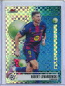 2025-26 Topps Finest UEFA Robert Lewandowski Checkerboard
