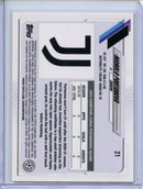 2020-21 Topps Chrome UEFA CL Manolo Portanova Orange Bubbles Refractor