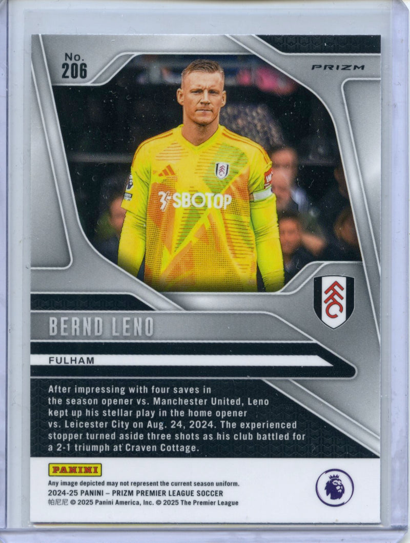 2024-25 Panini Prizm Premier League Bernd Leno Silver