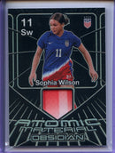 2024-25 Obsidian Soccer Sophia Wilson Atomic Material 118/125