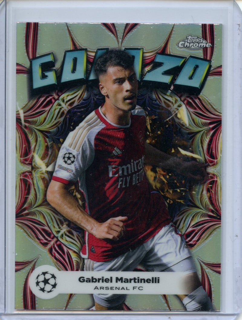 2023-24 Topps Chrome UEFA Gabriel Martinelli Golazo