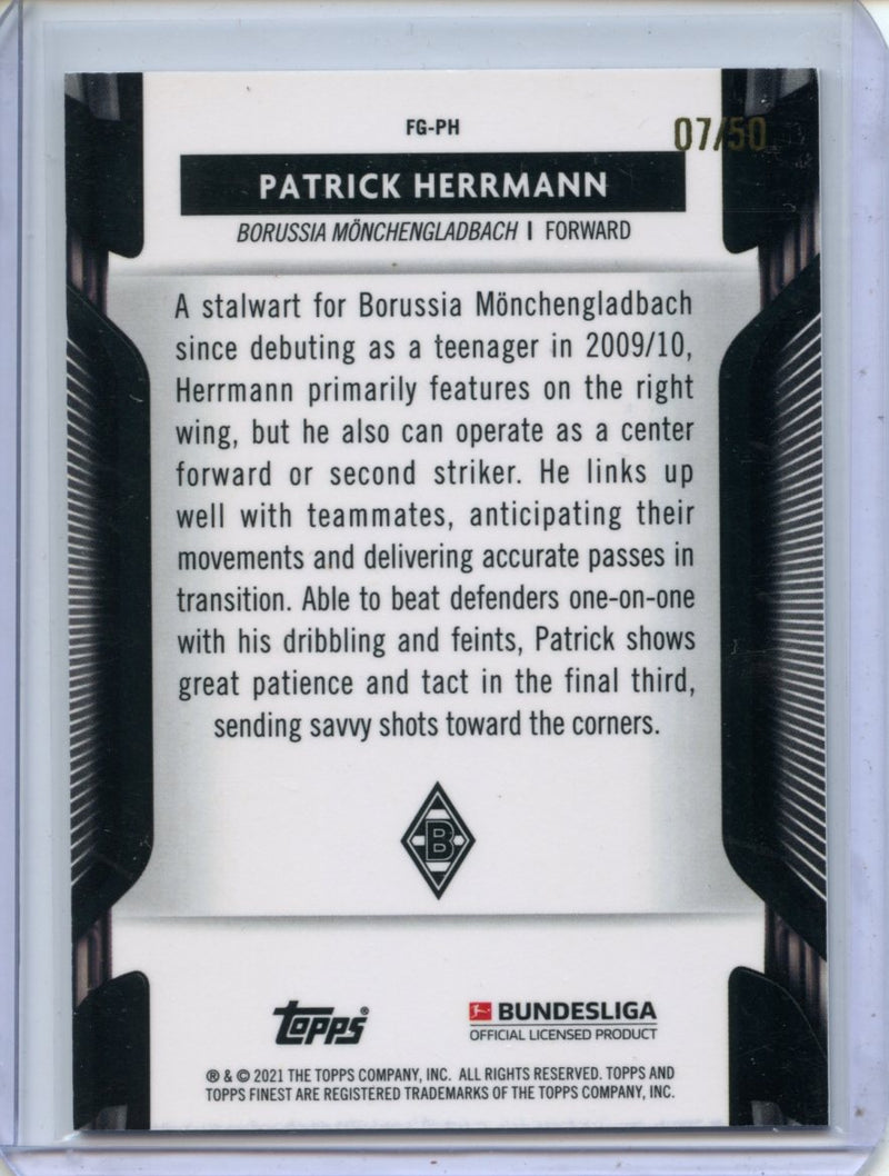 2020-21 Finest Bundesliga Patrick Herrmann Game Changers Gold 7/50