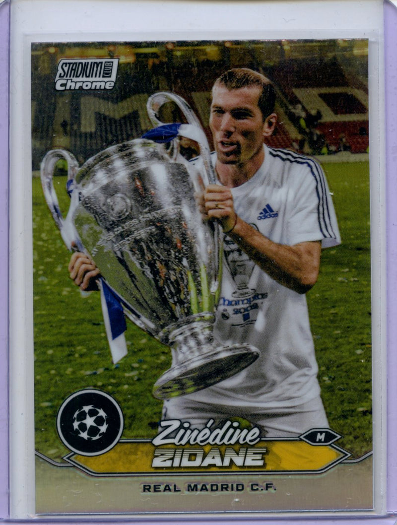 2023-24 Topps Stadium Club UEFA Club Competitions Zinedine Zidane Refractor