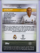 2023-24 Topps Stadium Club UEFA Club Competitions Zinedine Zidane Refractor