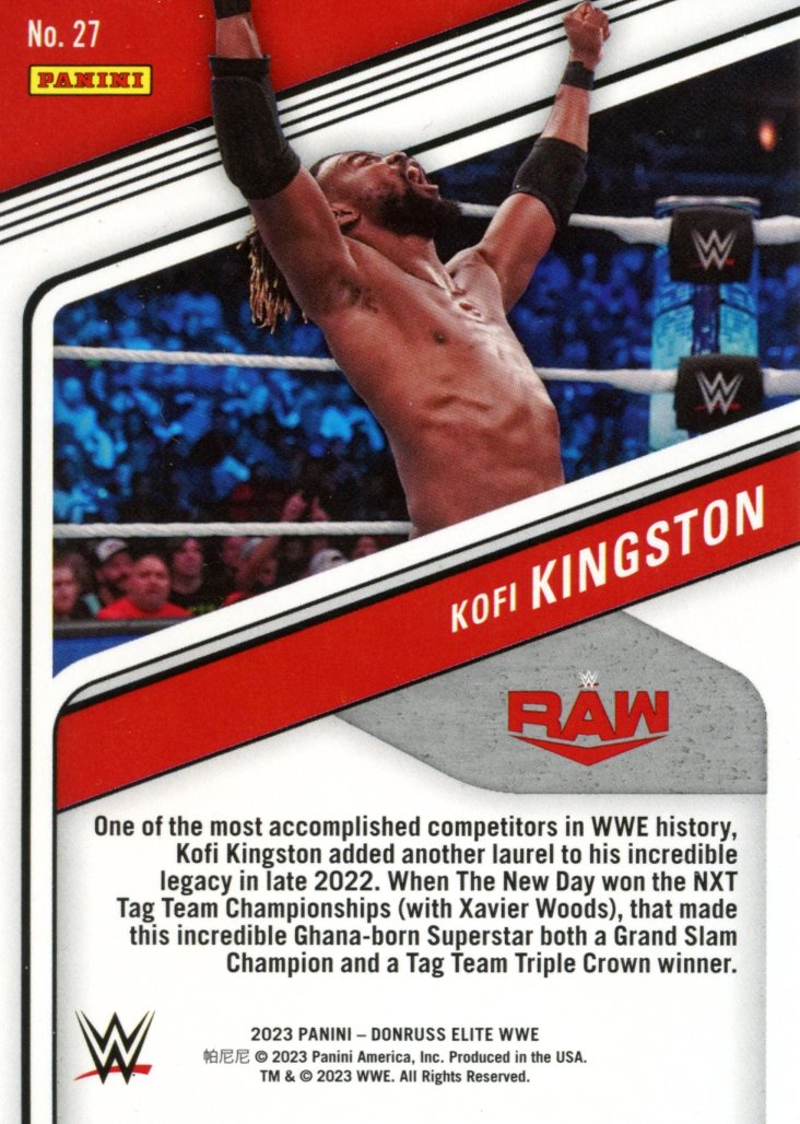 2023 Panini Donruss Elite WWE Kofi Kingston
