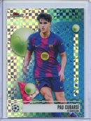 2025-26 Topps Finest UEFA Pau Cubarsi Checkerboard