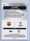 2025-26 Topps Finest UEFA Pau Cubarsi Checkerboard