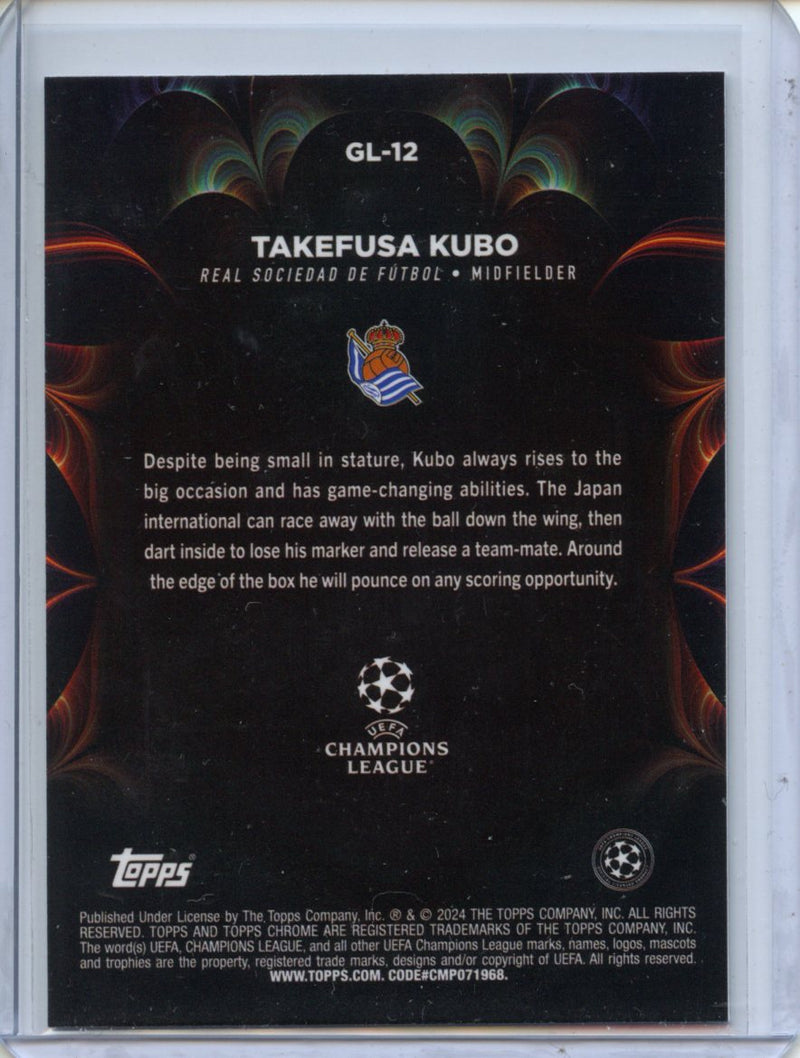 2023-24 Topps Chrome UEFA Takefusa Kubo Golazo