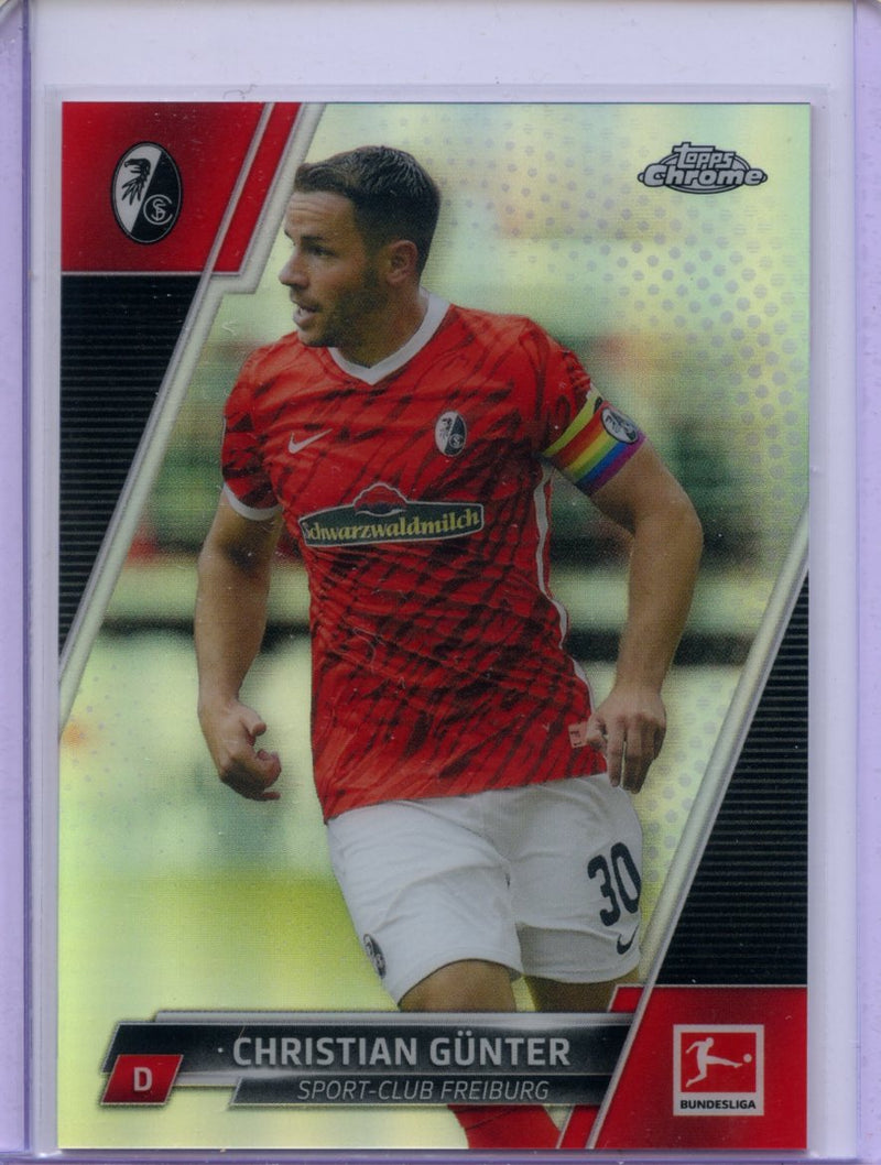 2021-22 Topps Chrome Bundesliga Soccer Christian Gunter Refractor