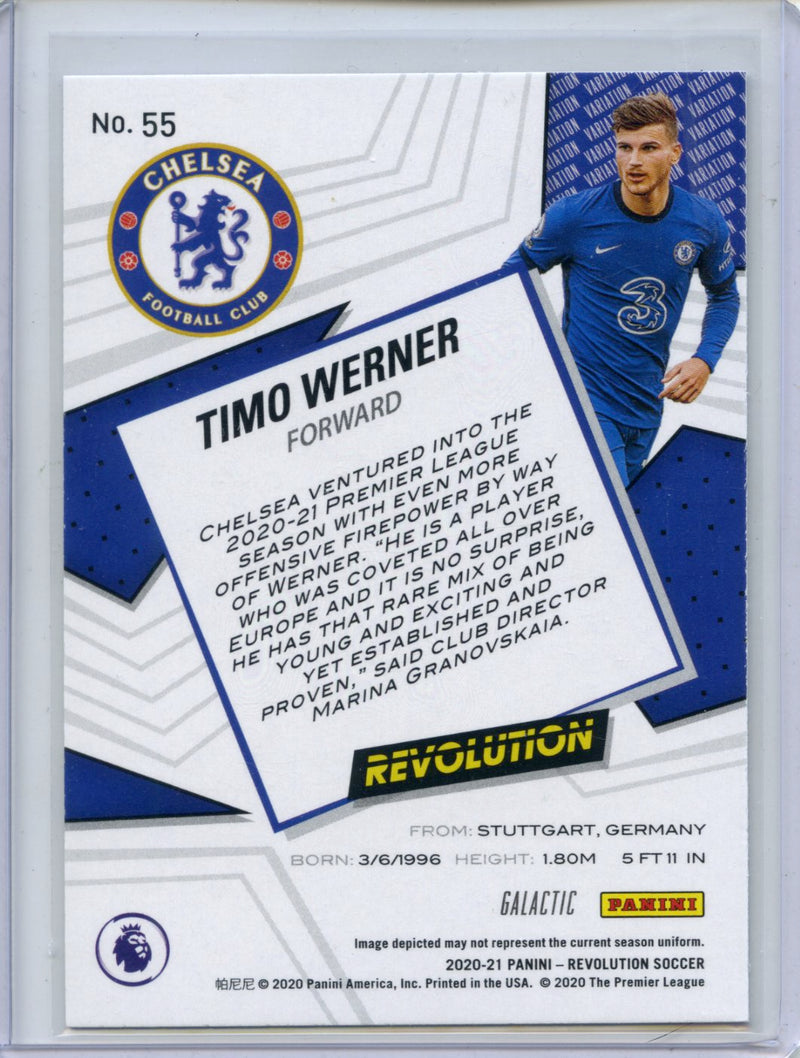 2020-21 Panini Revolution Premier League Soccer Timo Werner Galactic