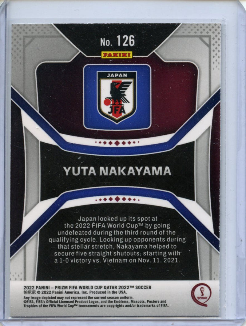 2022 Panini Prizm FIFA World Cup Qatar Yuta Nakayama