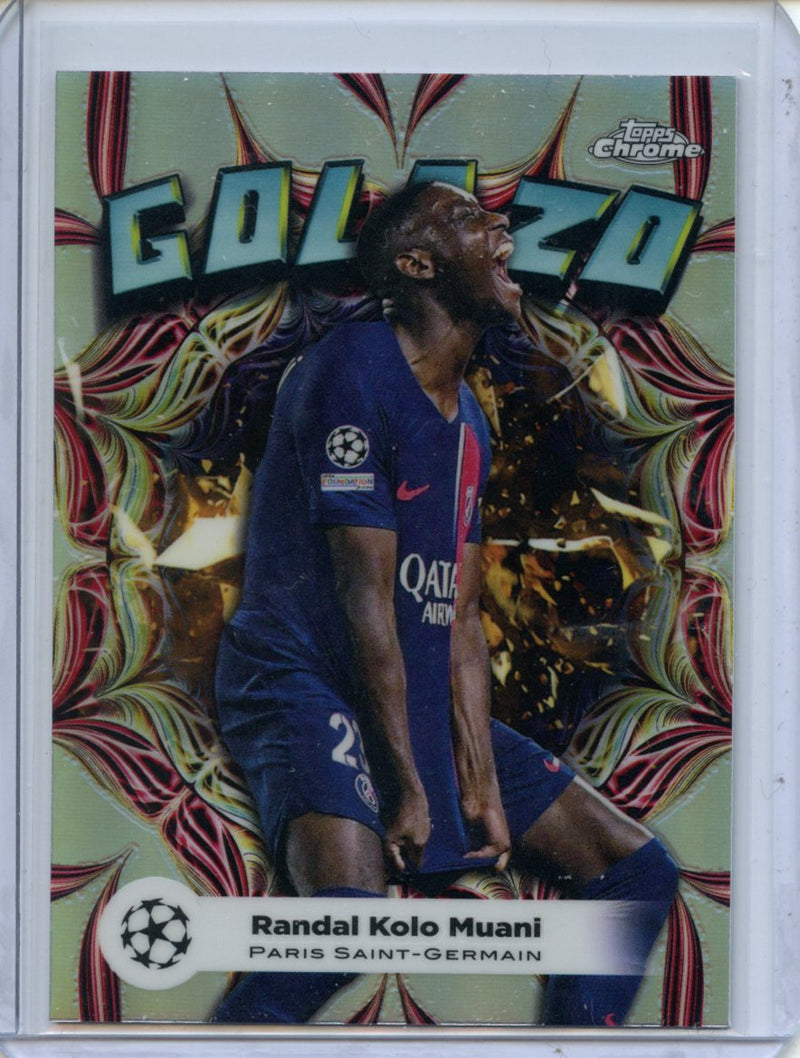 2023-24 Topps Chrome UEFA Randal Kolo Muani Golazo