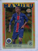 2024-25 Topps Chrome UEFA Club Comps Senny Mayulu Radiating Rookies