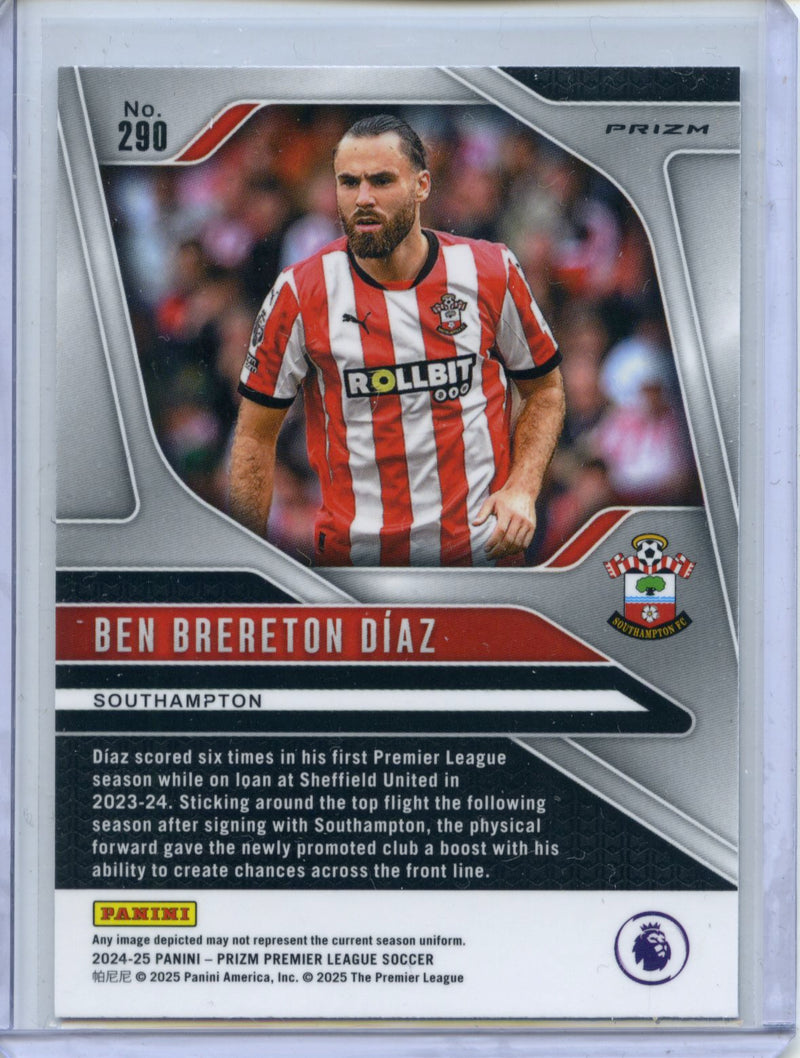 2024-25 Panini Prizm Premier League Ben Brereton Diaz Silver