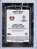 2024-25 Topps Chrome UEFA Club Comps Granit Xhaka Black Lazer Autographs