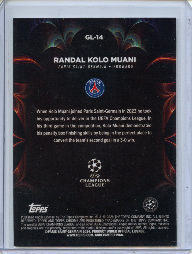 2023-24 Topps Chrome UEFA Randal Kolo Muani Golazo