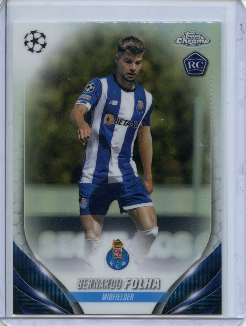 2023-24 Topps Chrome UEFA Bernardo Folha Refractor