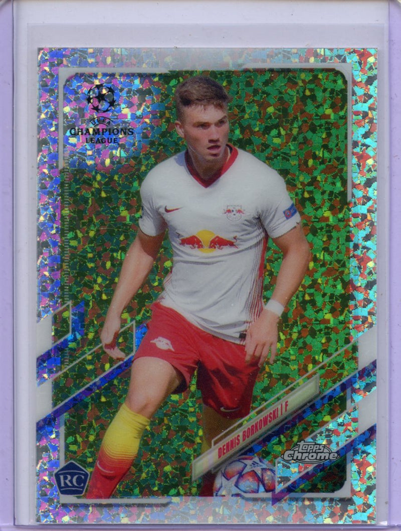 2020-21 Topps Chrome UEFA CL Dennis Borkowski Speckle Refractor