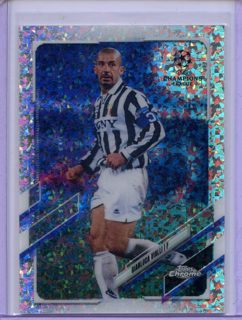 2020-21 Topps Chrome UEFA CL Gianluca Vialli Speckle Refractor