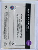 2024-25 Topps Chrome UEFA Club Comps Randal Kolo Muani Gold Autograph 43/50