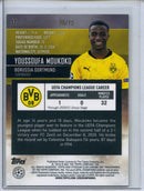 2020-21 Topps Stadium Club UEFA Youssoufa Moukoko Green/Yellow Electric 28/75