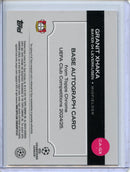 2024-25 Topps Chrome UEFA Club Comps Granit Xhaka Toppsfractors Autograph 12/52