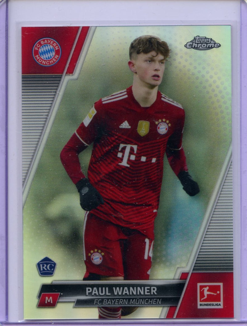 2021-22 Topps Chrome Bundesliga Soccer Paul Wanner Refractor