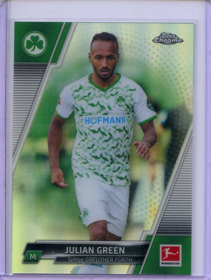 2021-22 Topps Chrome Bundesliga Soccer Julian Green Refractor