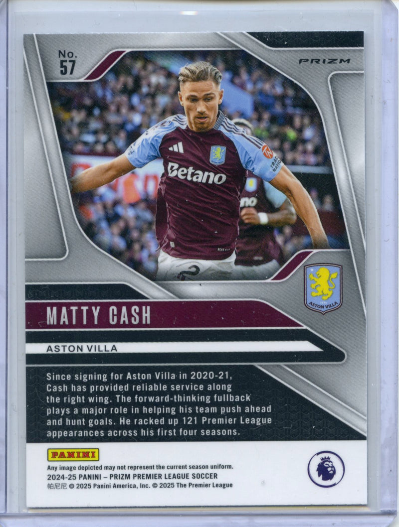 2024-25 Panini Prizm Premier League Matty Cash Ice