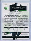 2020-21 Finest Bundesliga Josuha Guilavogui Green 15/99