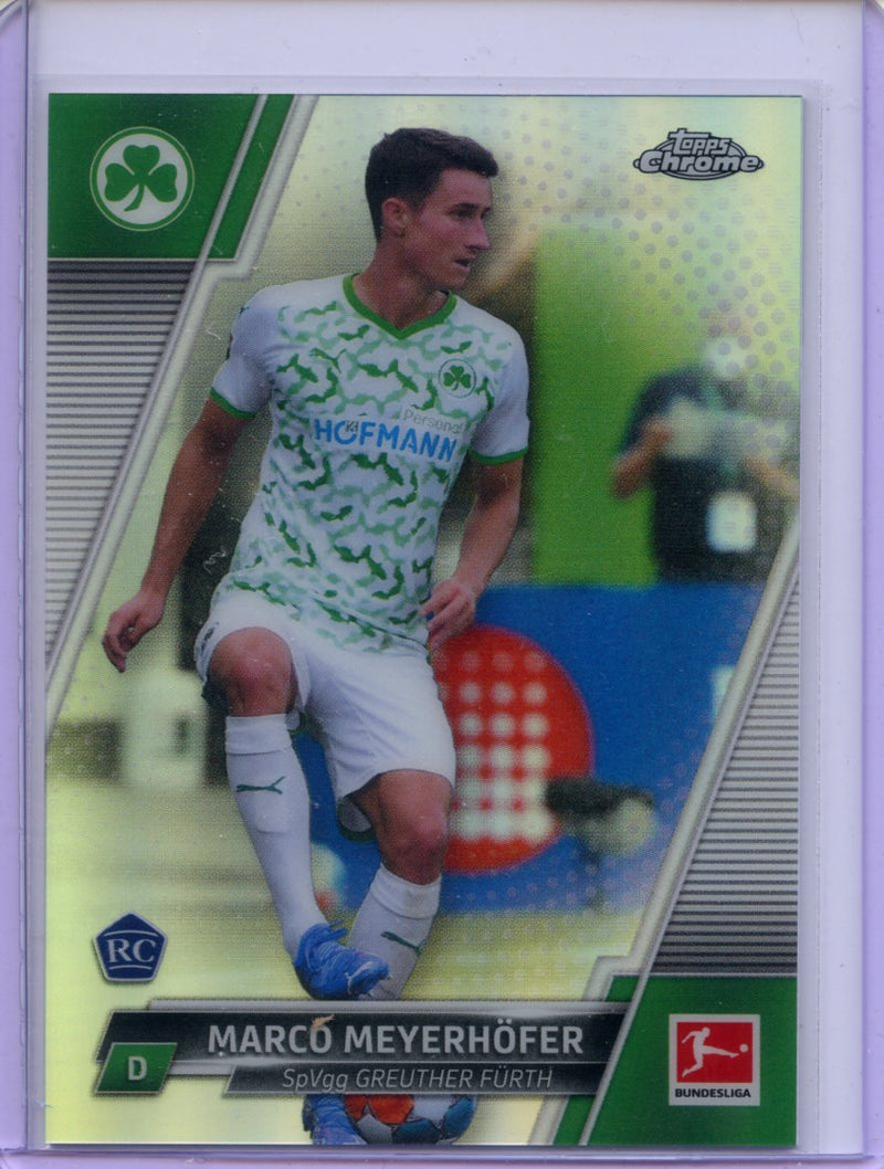 2021-22 Topps Chrome Bundesliga Soccer Marco Meyerhofer Refractor