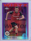 2024-25 Topps Chrome UEFA Club Comps Florian Wirtz Neon Pink Prism 147/175